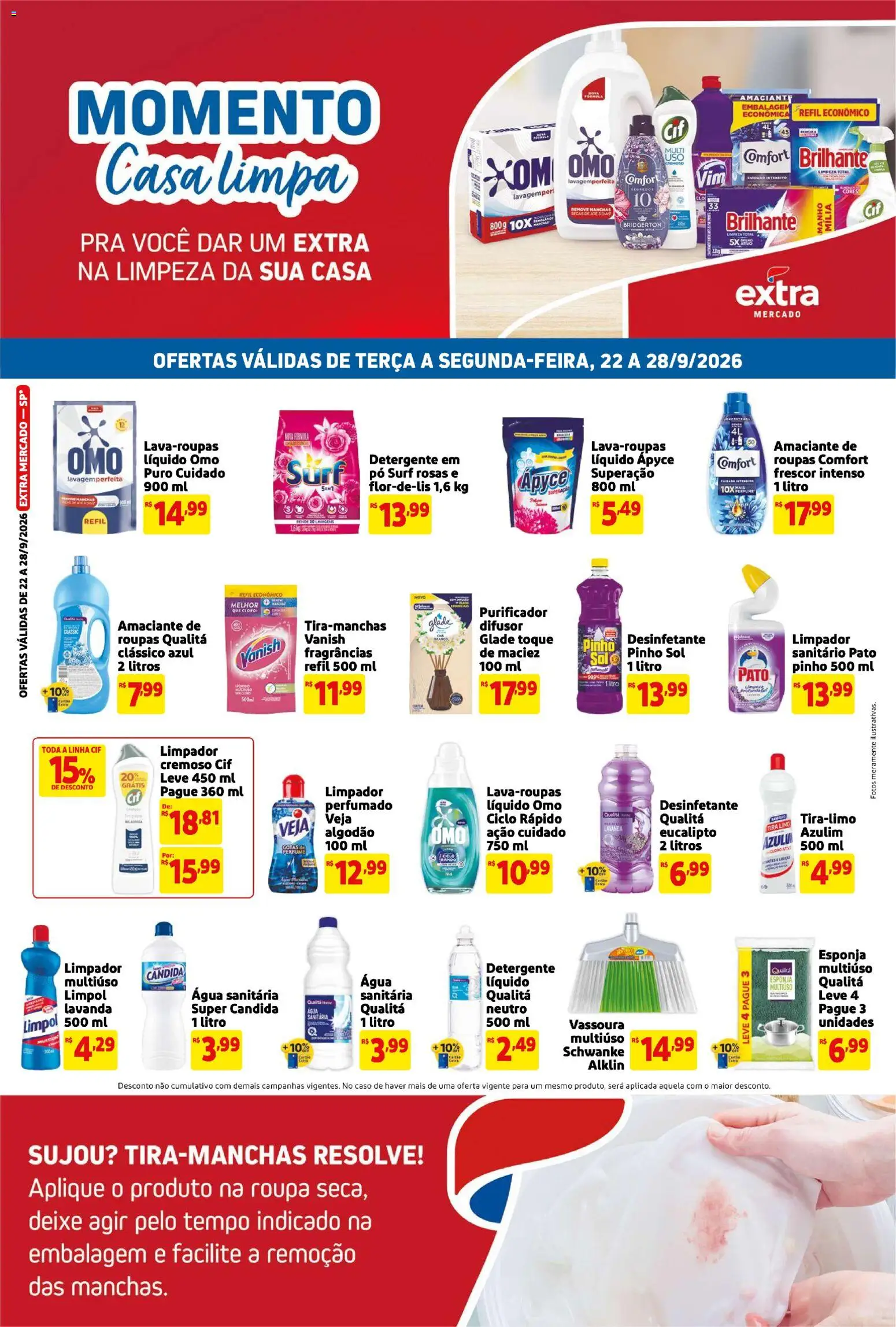 Extra ofertas de Mercado Casa Limpa - página 1- válido a partir de 22/09/2026
