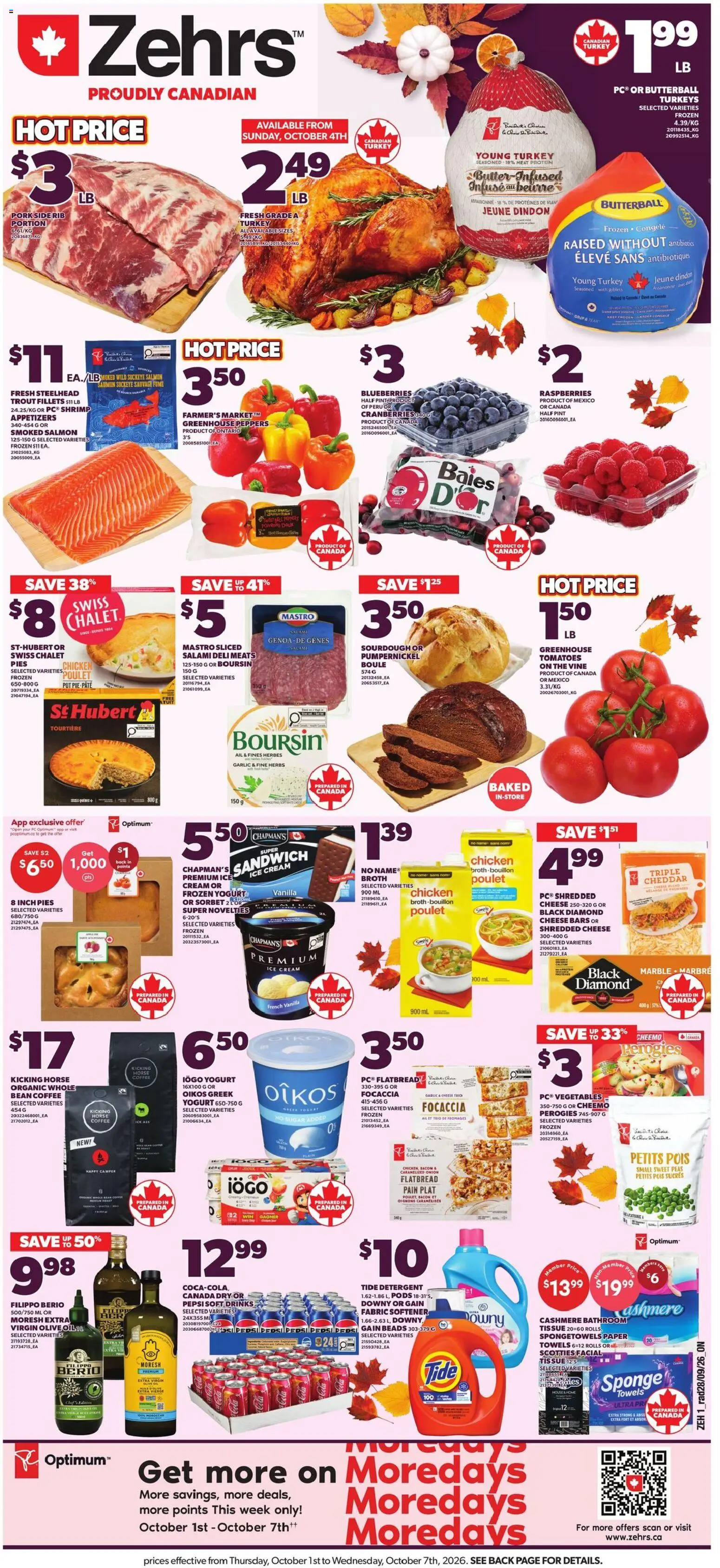 Zehrs weekly flyer / circulaire - page 1- valid from Oct 1, 2026