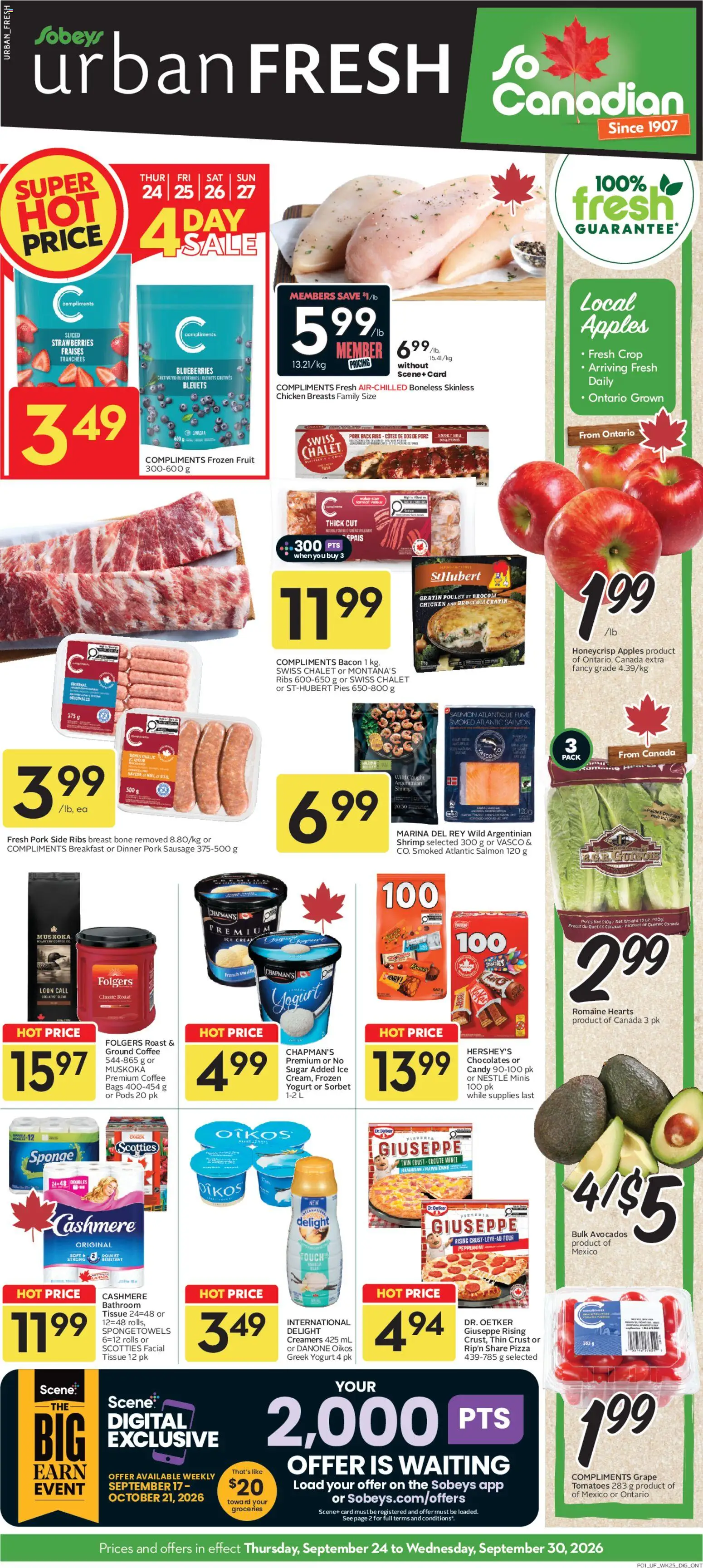 Sobeys weekly flyer / circulaire - page 1- valid from Sep 24, 2026