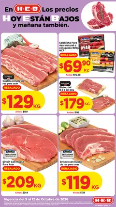 H-E-B folleto válido desde 09/10/2026