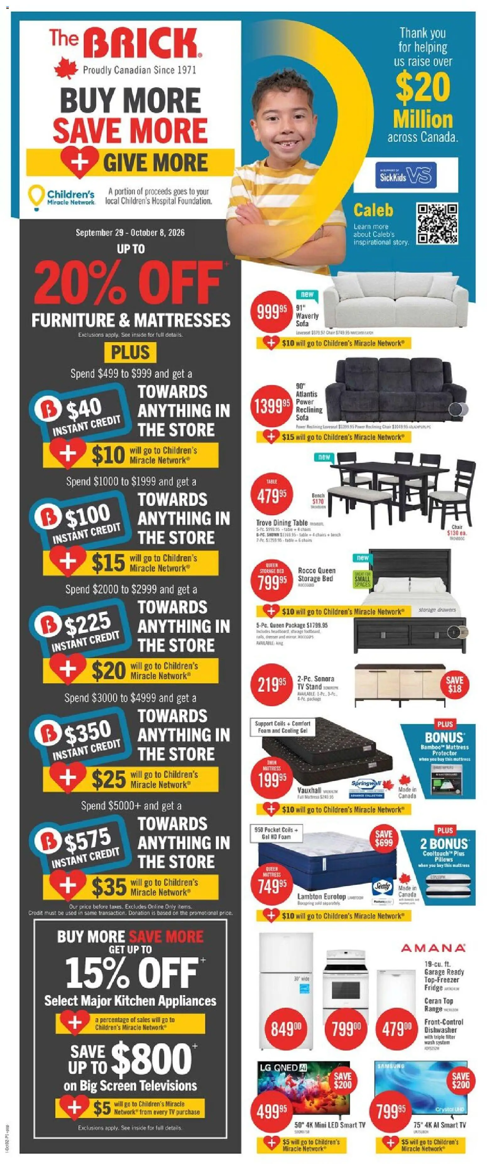 The Brick weekly flyer / circulaire - page 1- valid from Sep 29, 2026