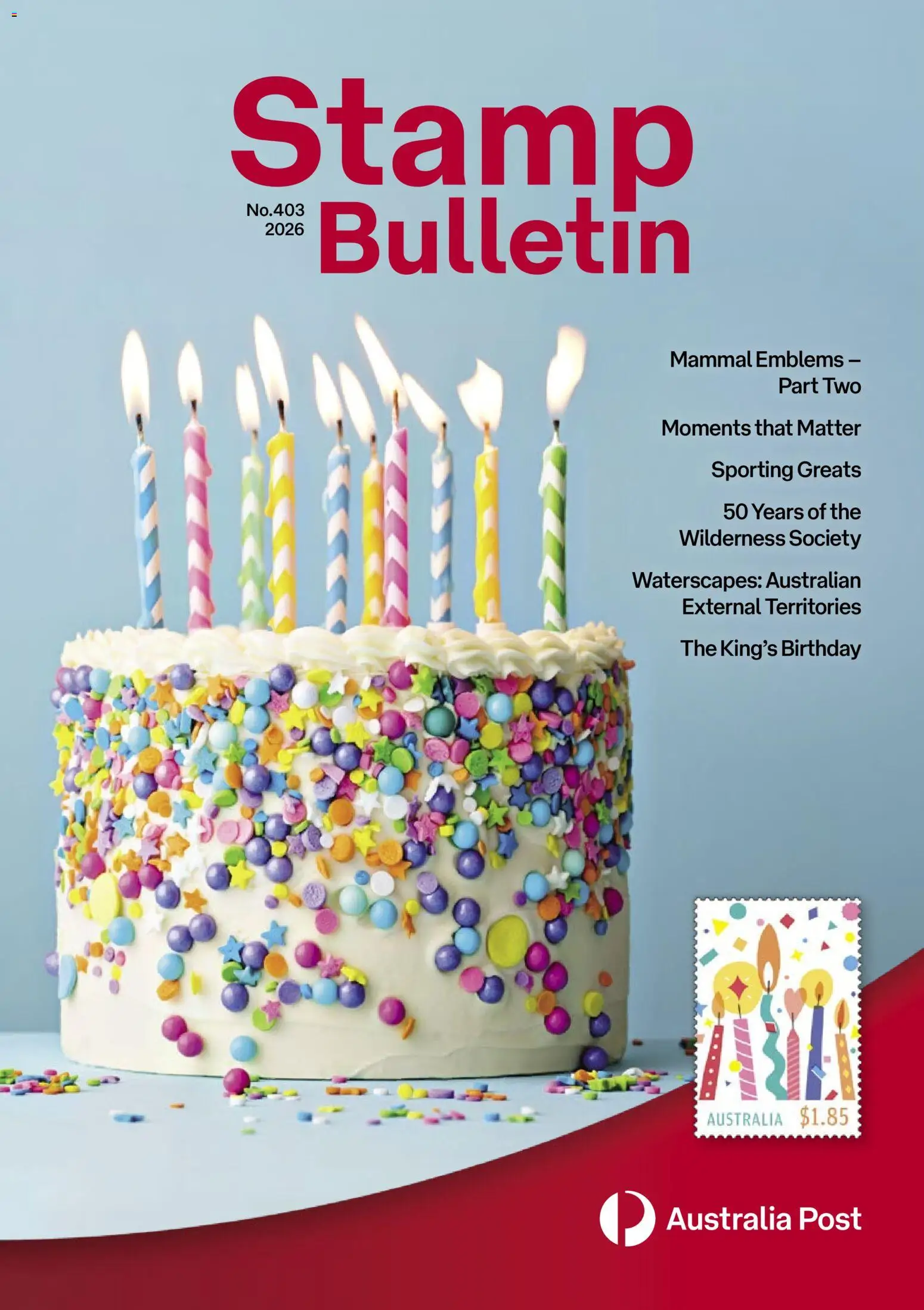Australia Post catalogue - page 1- valid from 01/09/2026