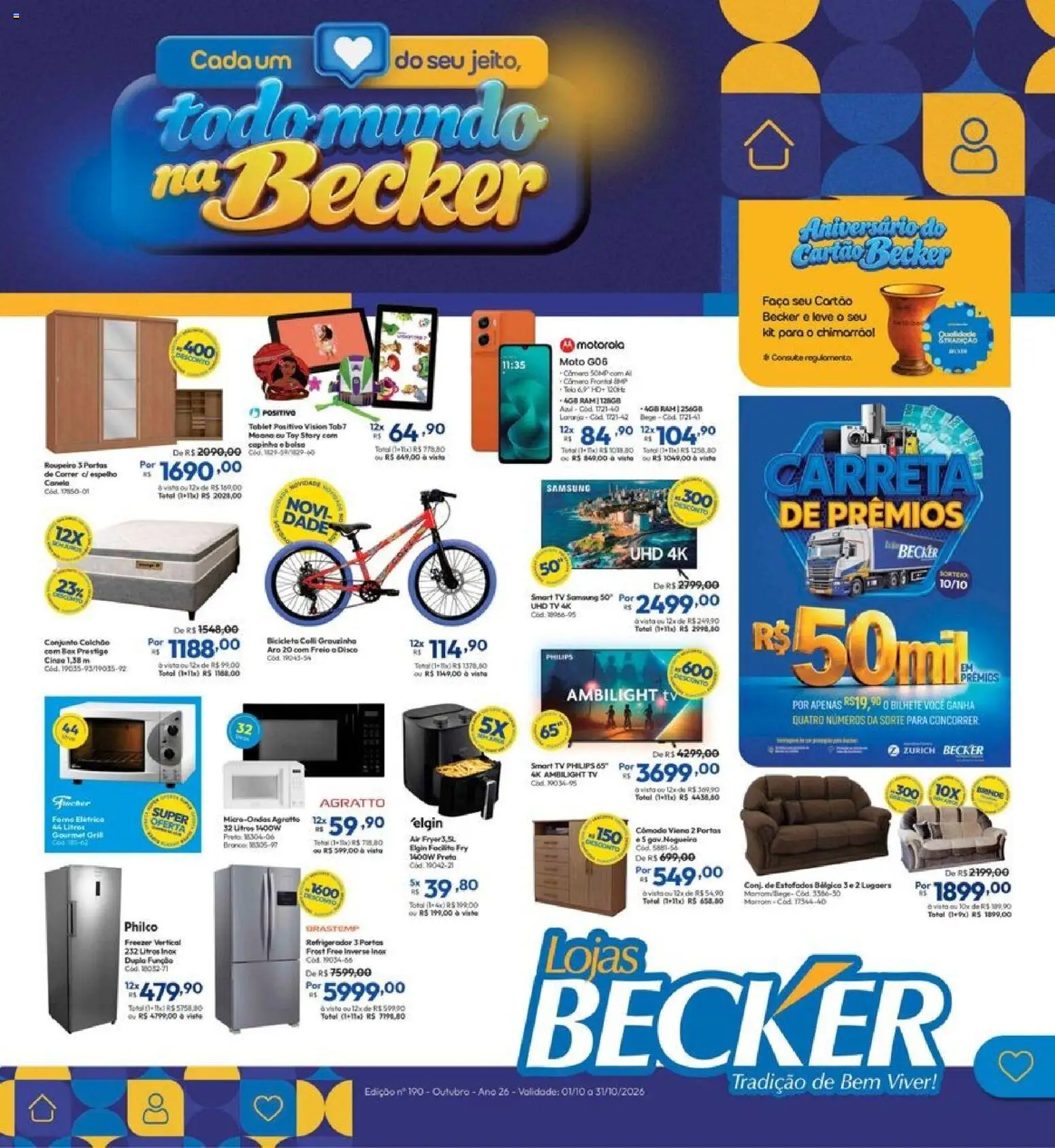 Lojas Becker ofertas Outubro - página 1- válido a partir de 01/10/2026
