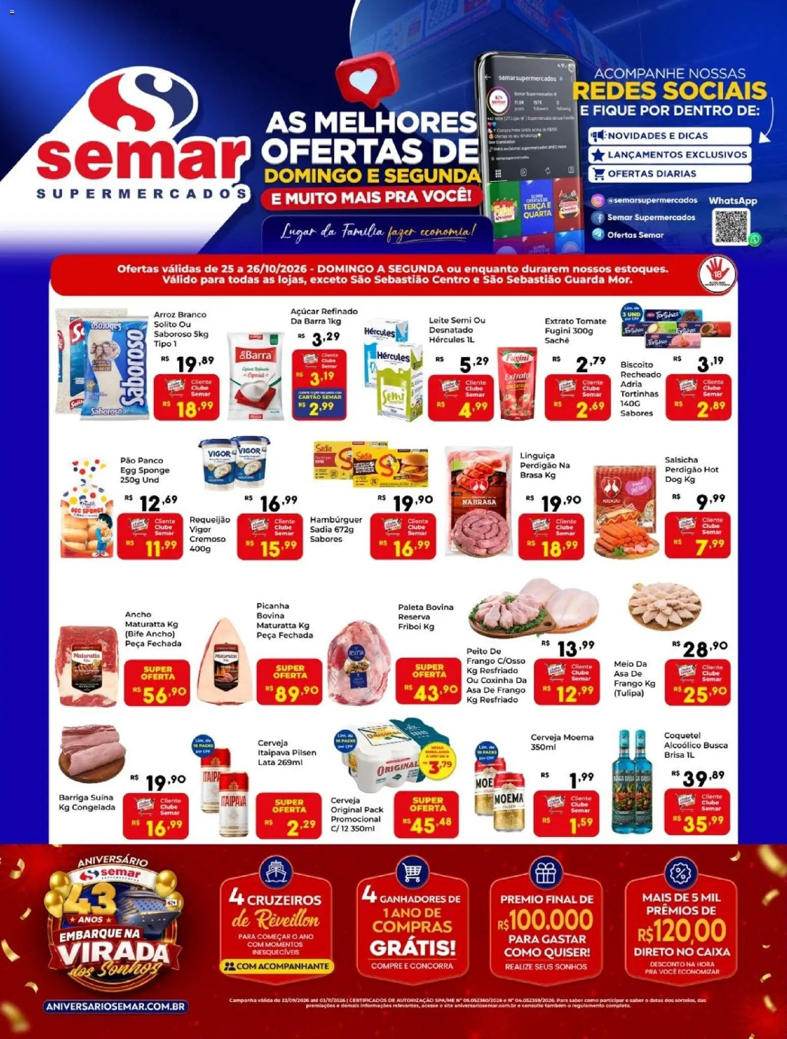 Semar Supermercado - Ofertas da semana - página 1- válido a partir de 25/10/2026
