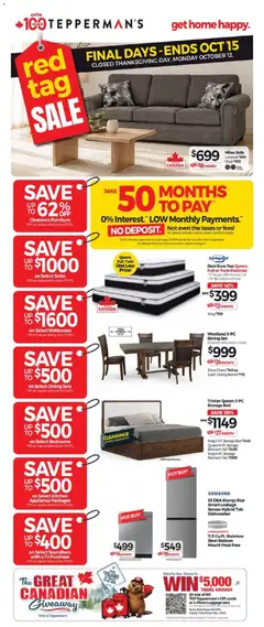 Preview Tepperman's weekly flyer / circulaire valid from Oct 9, 2026