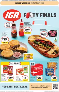 IGA catalogue preview - valid from 30/09/2026