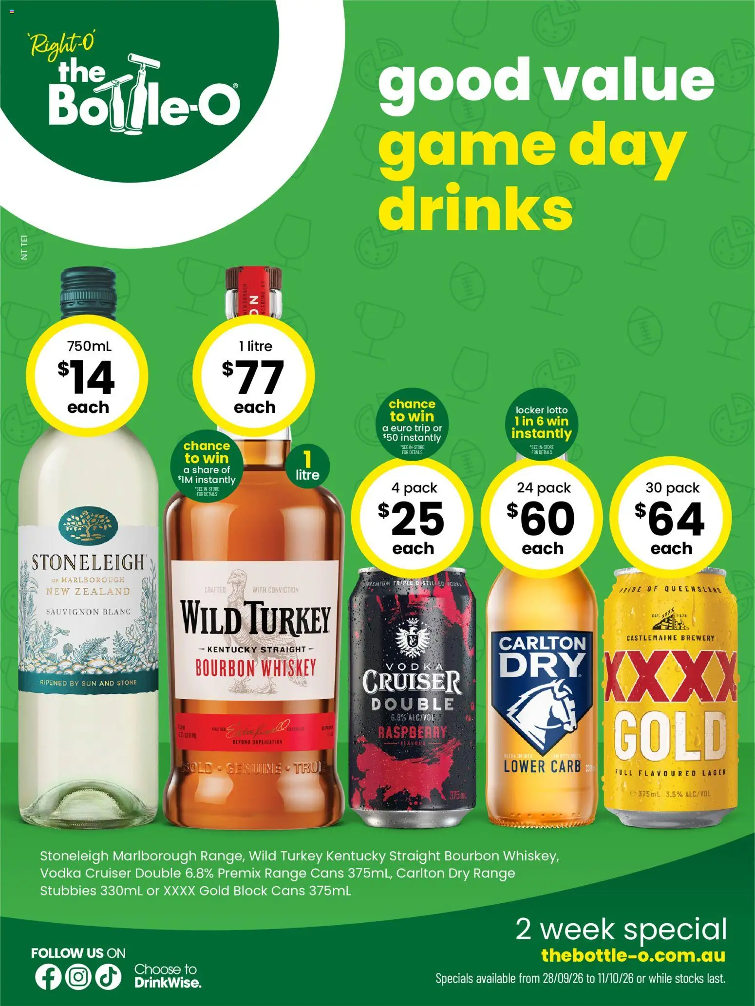 The Bottle-O catalogue - page 1- valid from 28/09/2026