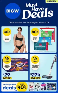 Big W catalogue preview - valid from 15/10/2026