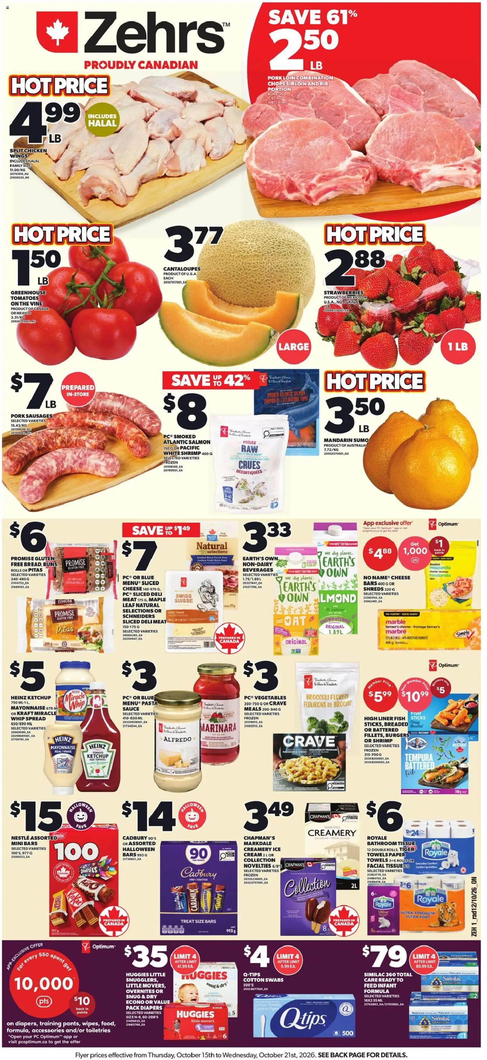 Zehrs weekly flyer / circulaire - page 1- valid from Oct 15, 2026
