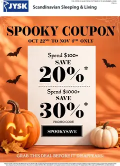 Preview JYSK weekly flyer valid from Oct 22, 2026