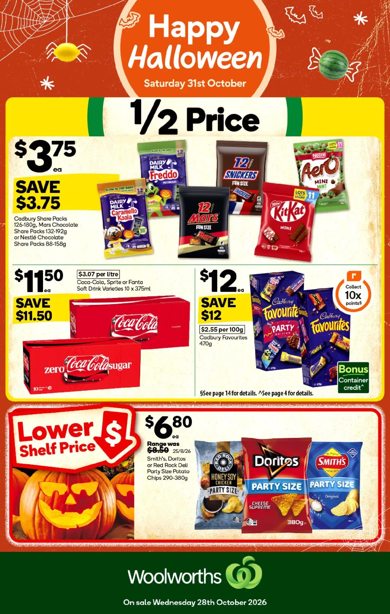 Woolworths catalogue - page 1- valid from 28/10/2026