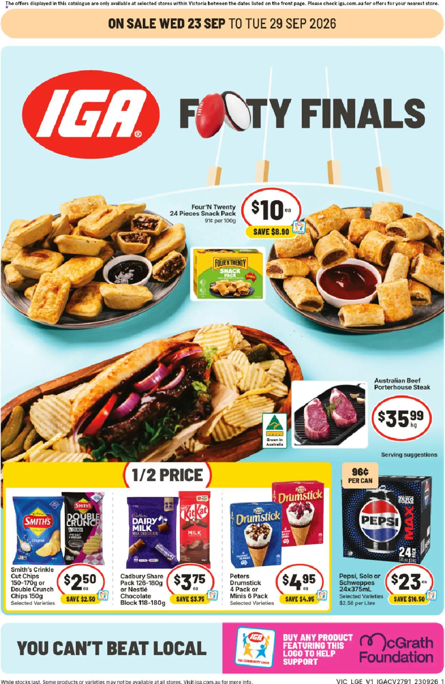 IGA catalogue - page 1- valid from 23/09/2026