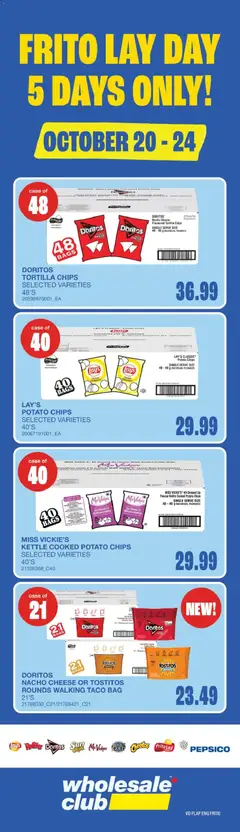 Preview Wholesale Club weekly flyer / circulaire valid from Oct 22, 2026