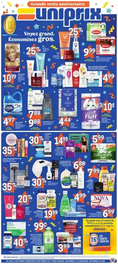Preview Uniprix weekly flyer / circulaire valid from Sep 24, 2026