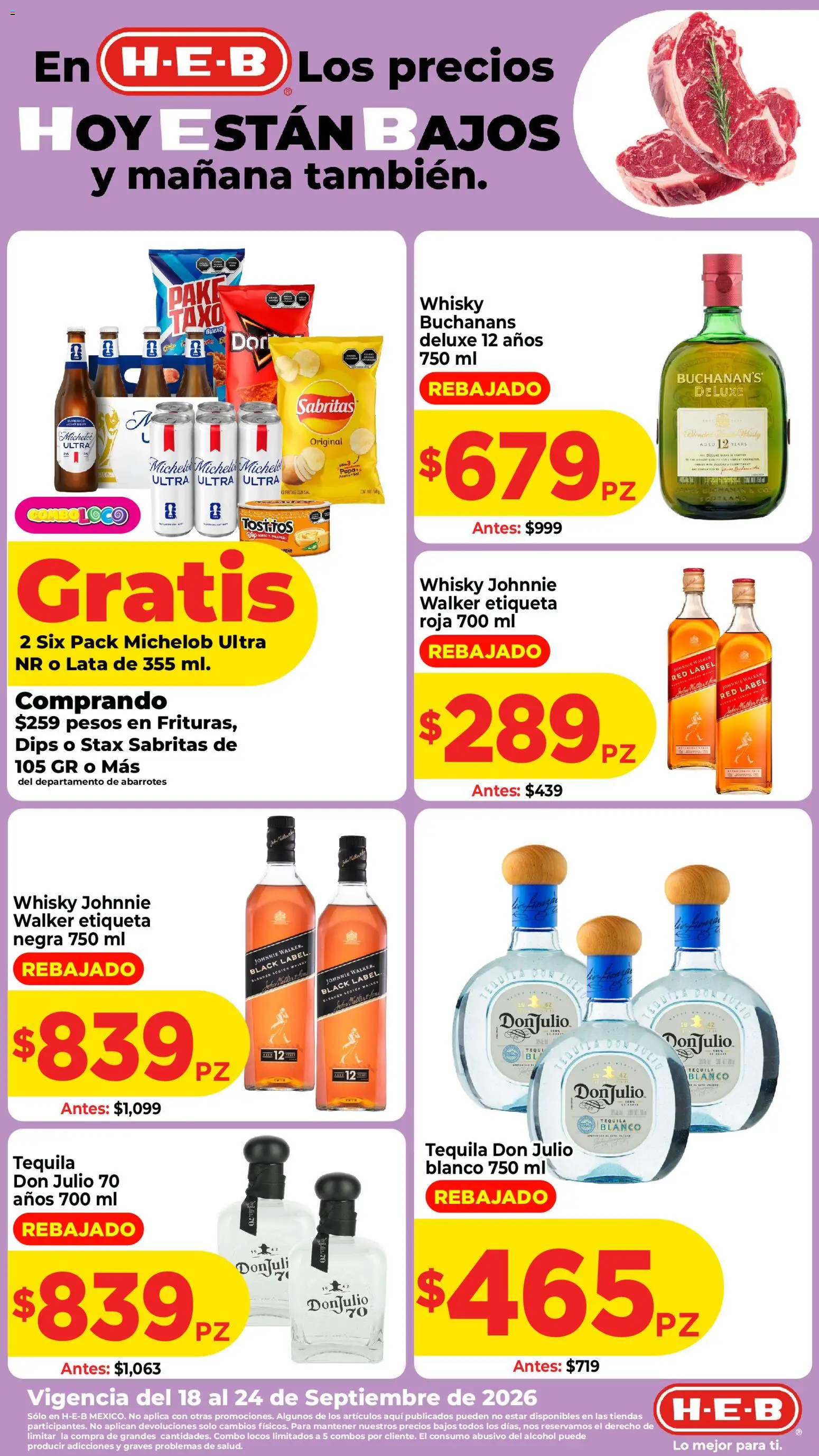 H-E-B folleto - página 1- válido desde 18/09/2026