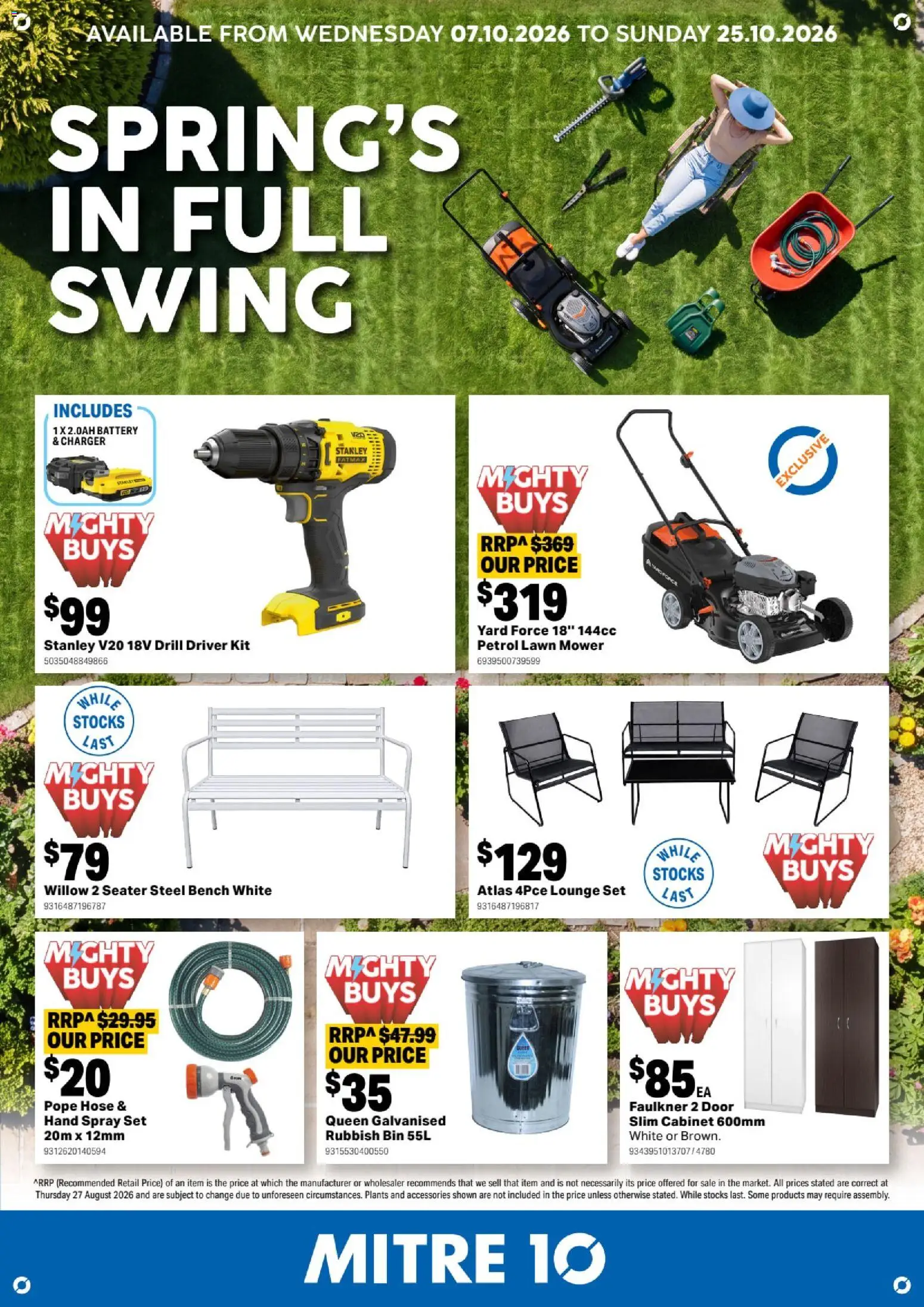 Mitre 10 catalogue - page 1- valid from 07/10/2026