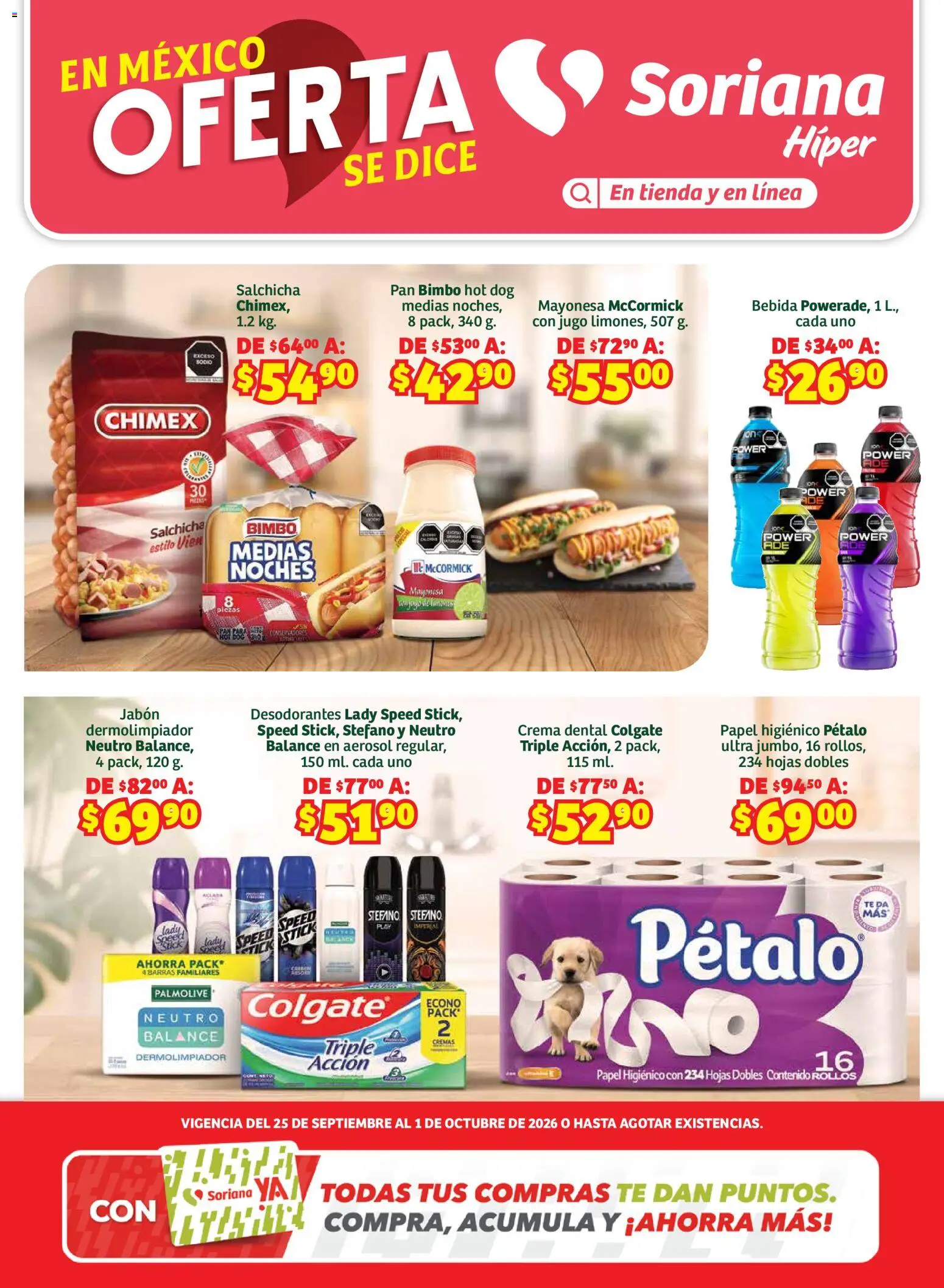 Soriana folleto - página 1- válido desde 25/09/2026