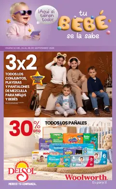 Del Sol y Woolworth catálogo válido desde 24/09/2026