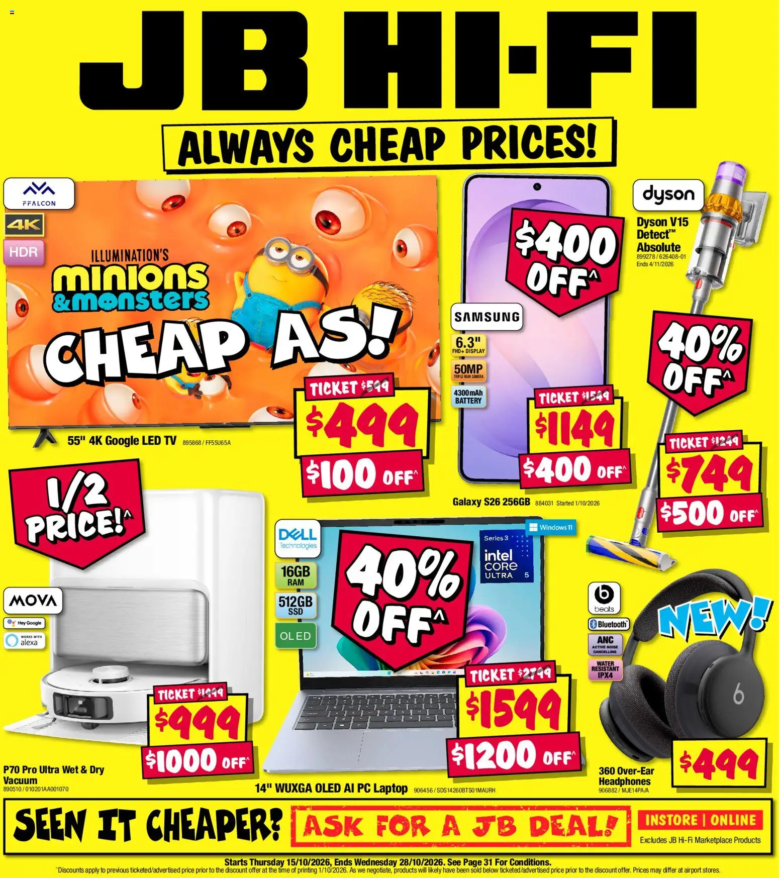 JB Hi-Fi catalogue - page 1- valid from 15/10/2026