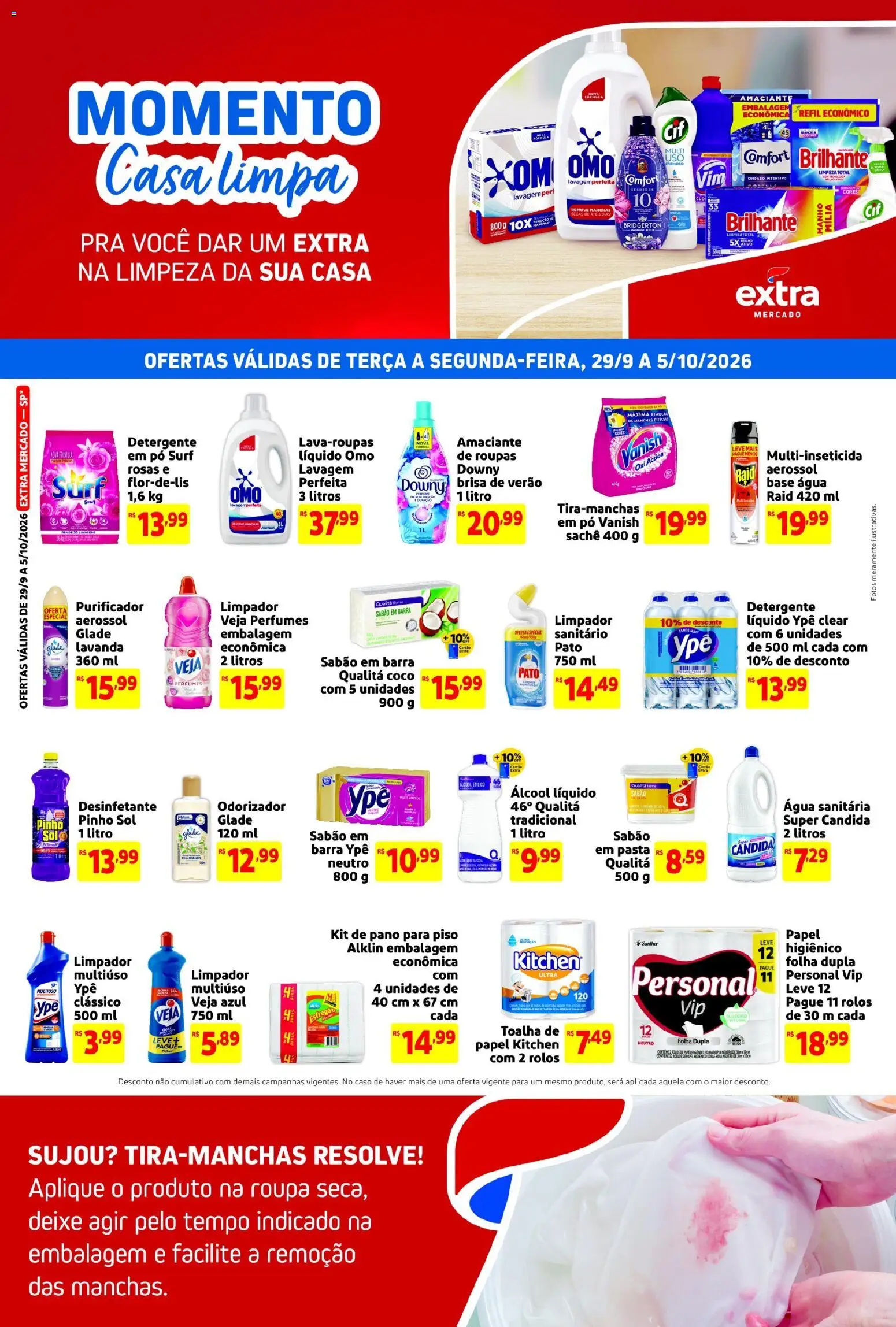 Extra ofertas de Mercado Casa Limpa - página 1- válido a partir de 29/09/2026
