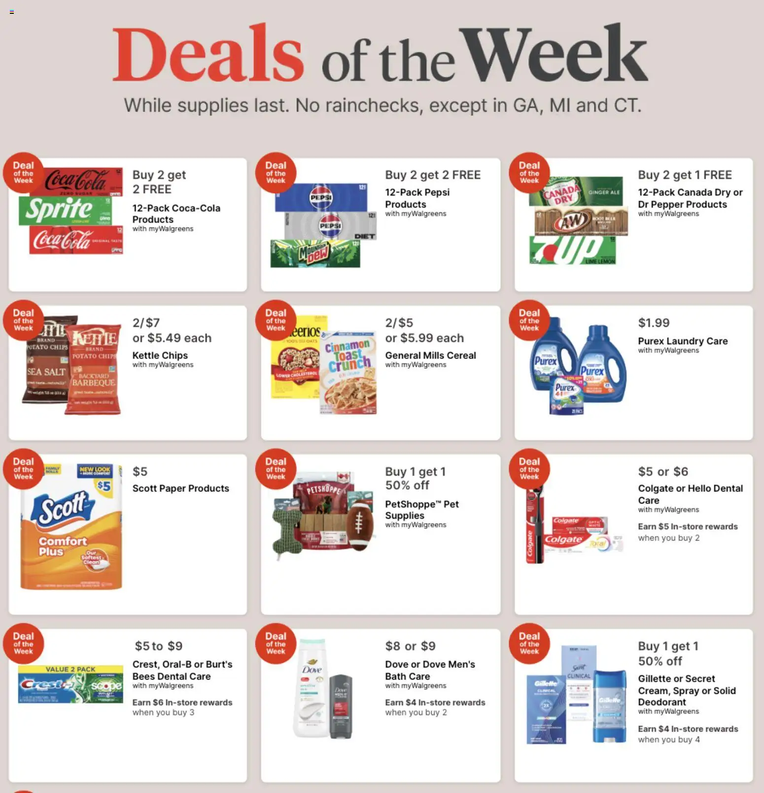 Walgreens Weekly Ad - page 1- valid from 10/18/2026