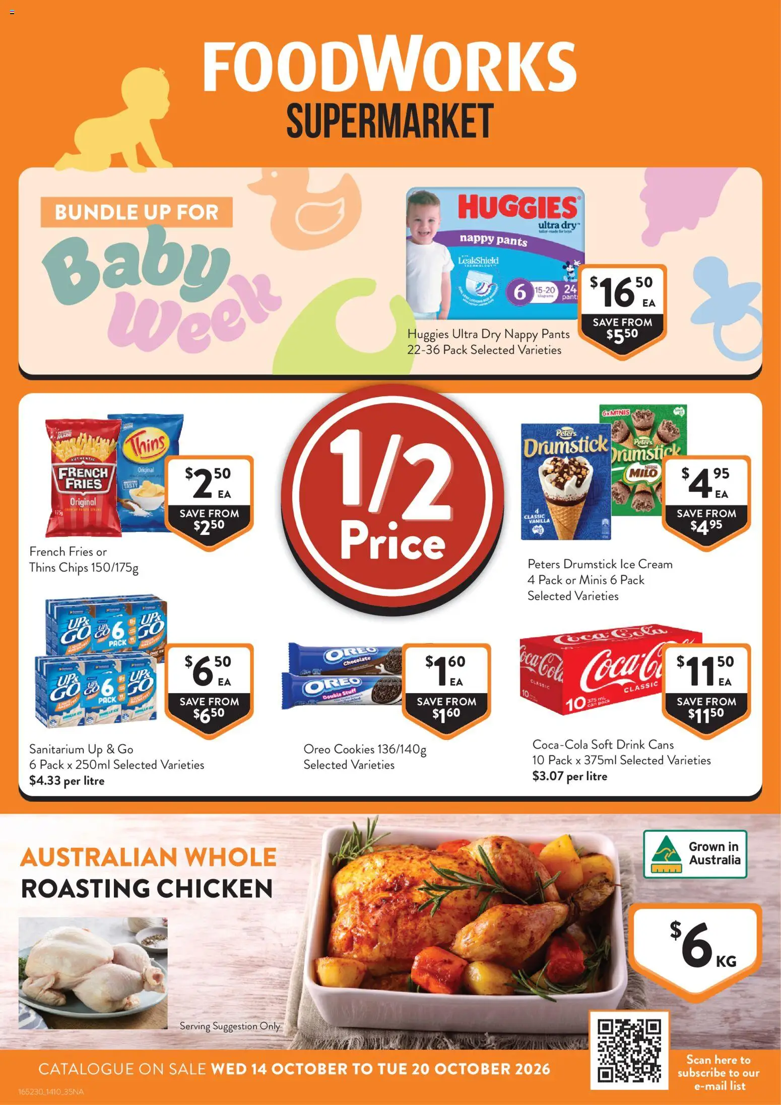 Foodworks catalogue - page 1- valid from 14/10/2026