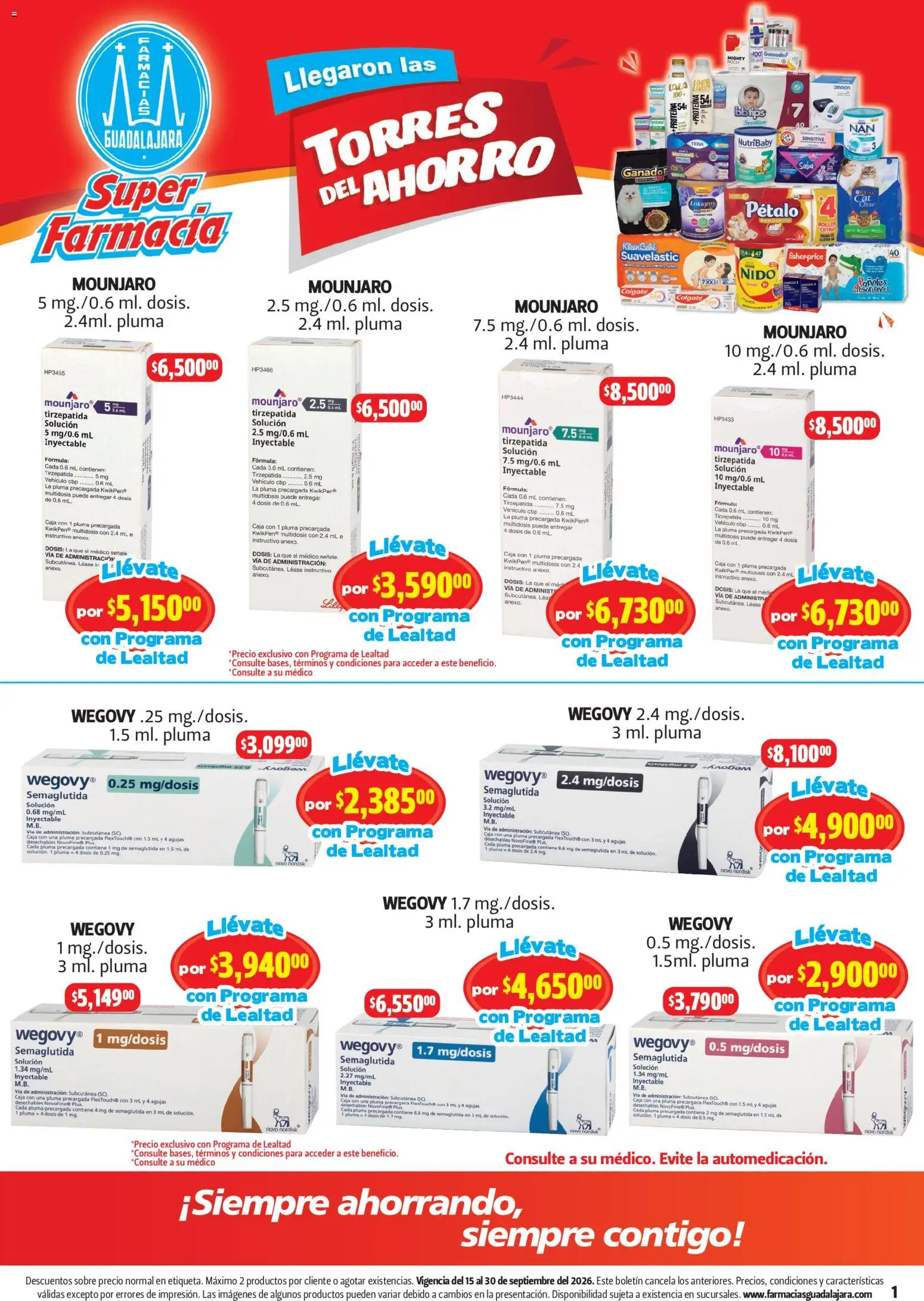 Farmacia Guadalajara catálogo - página 1- válido desde 15/09/2026