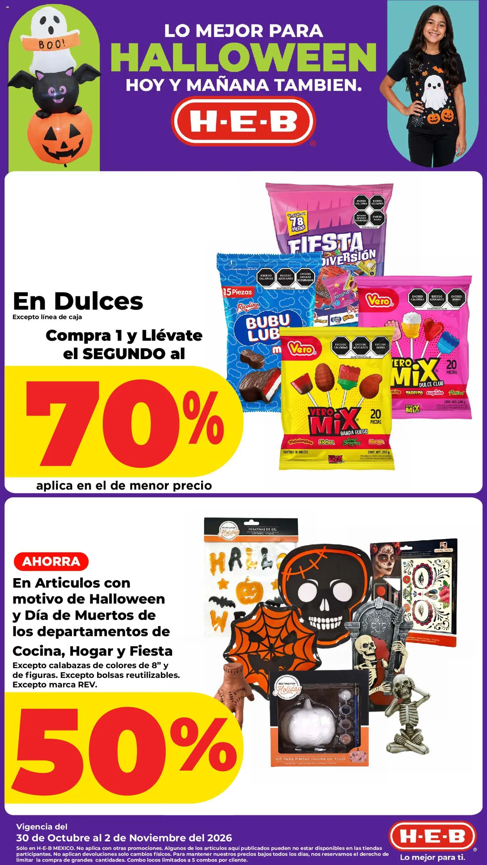 H-E-B folleto - página 1- válido desde 30/10/2026