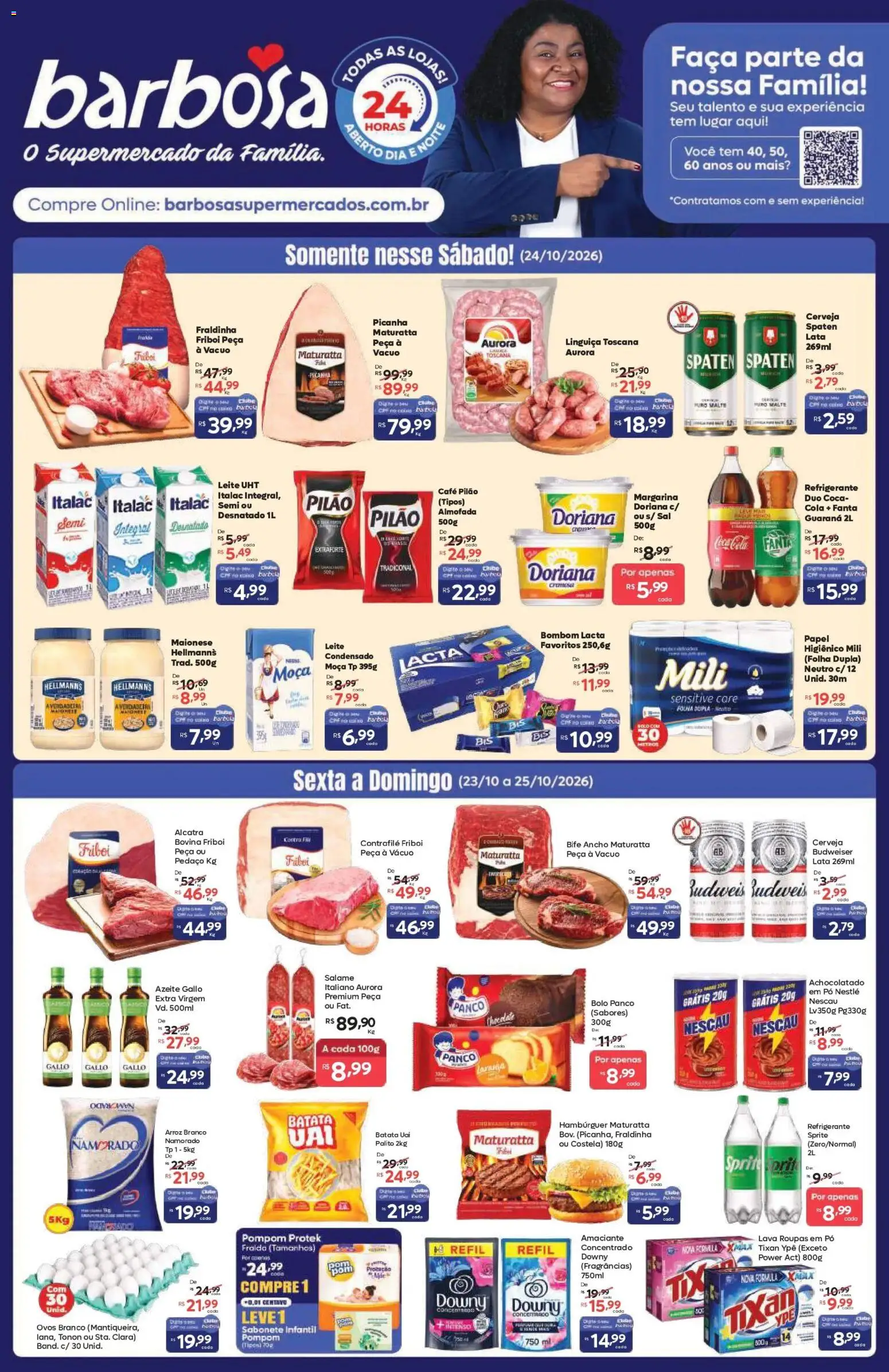 Barbosa Supermercados - Ofertas da semana - página 1- válido a partir de 23/10/2026

