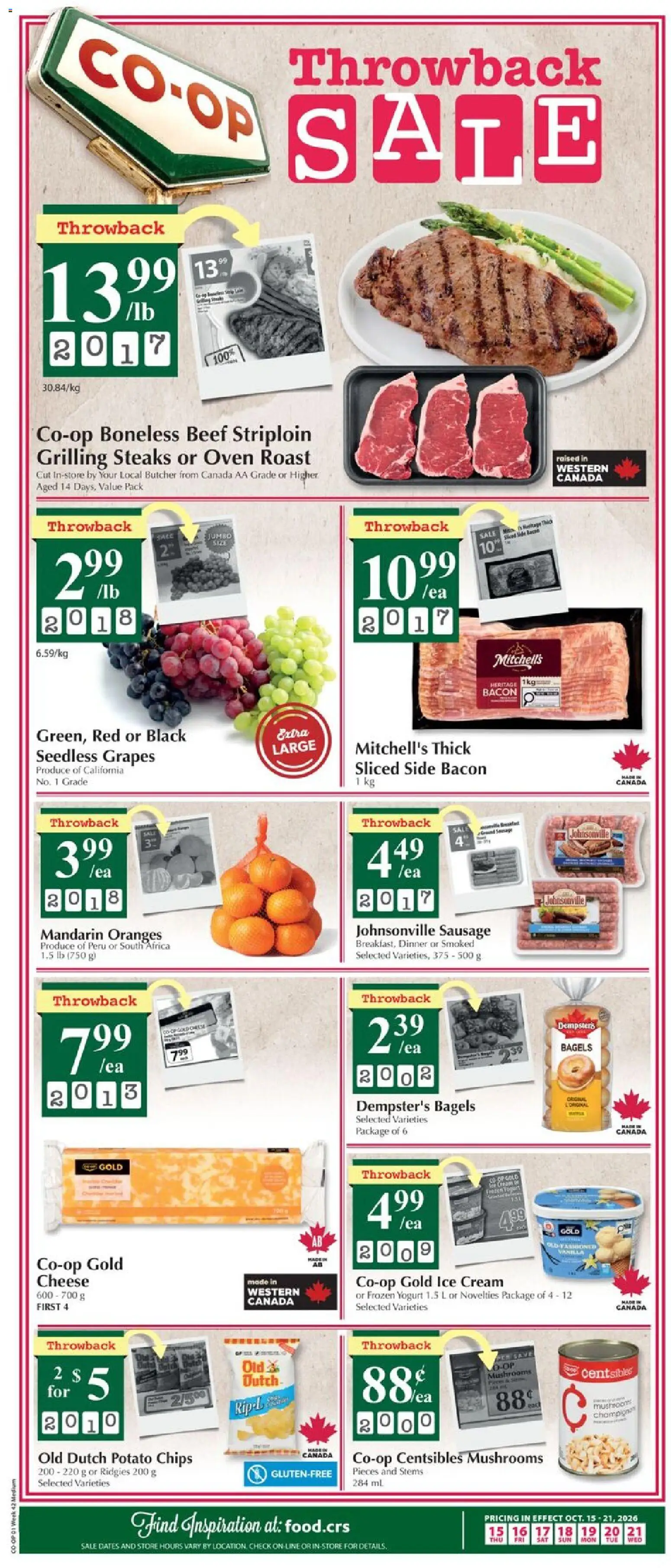 Co-op Food weekly flyer / circulaire - page 1- valid from Oct 15, 2026