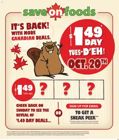 Preview Save on foods weekly flyer / circulaire valid from Oct 15, 2026