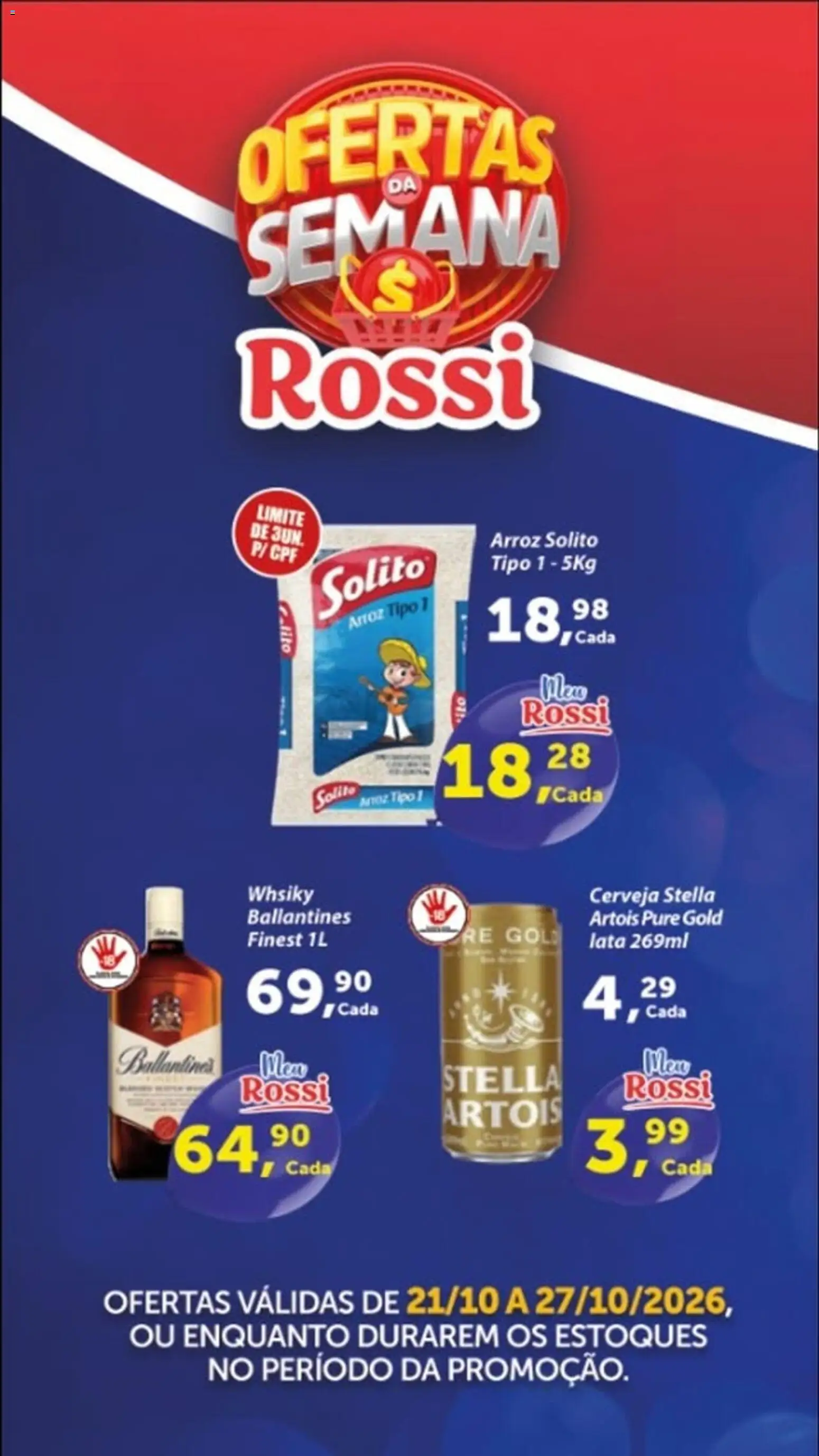 Rossi Supermercados - Ofertas da semana - página 1- válido a partir de 21/10/2026
