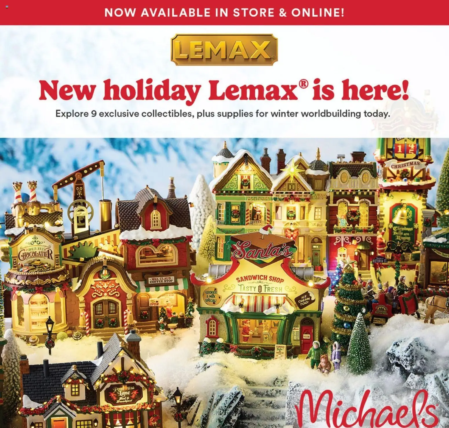 Michaels weekly flyer / circulaire - page 1- valid from Oct 9, 2026