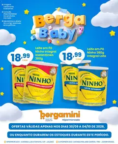 Pré-visualização Supermercado Bergamini ofertas Berga Baby válida a partir de 30/09/2026