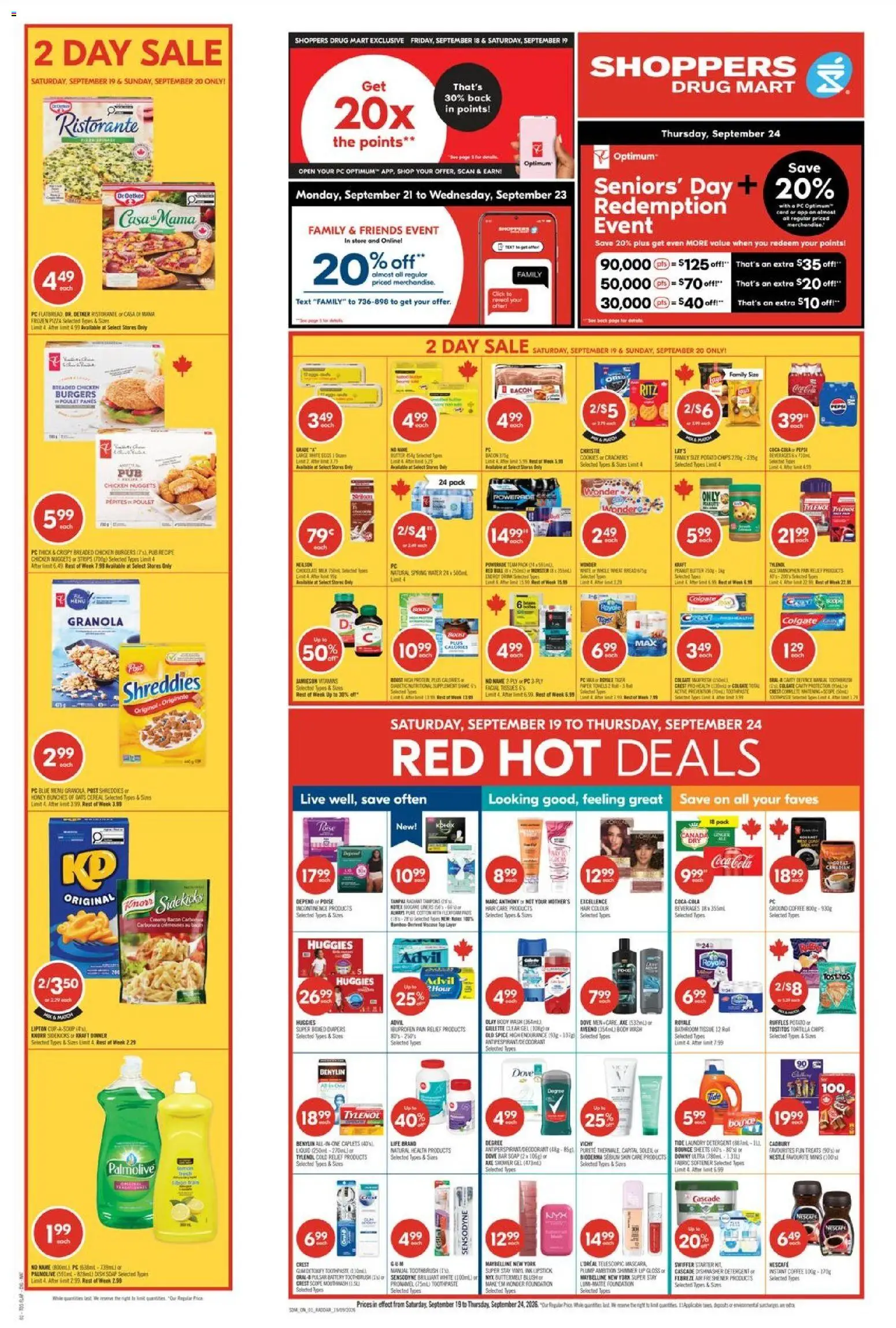 Shoppers weekly flyer / circulaire - page 1- valid from Sep 19, 2026