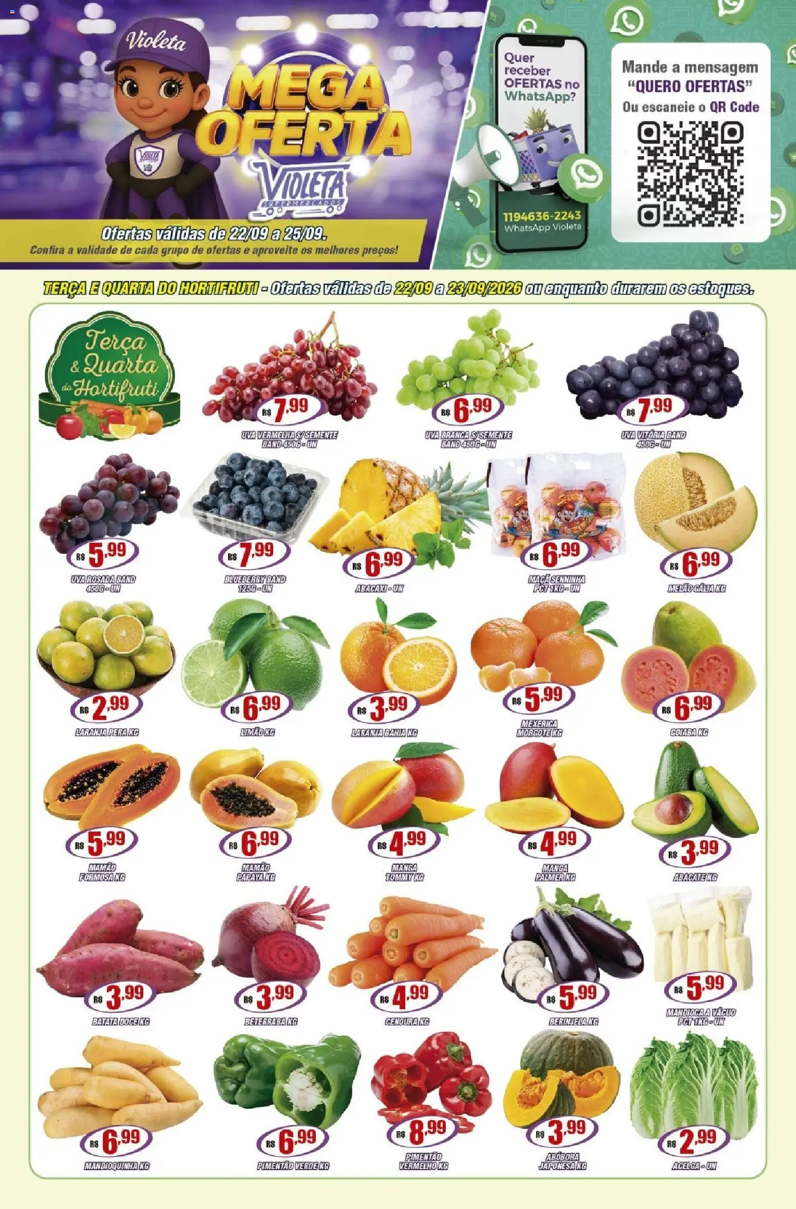 Violeta Supermercados - Ofertas da semana - página 1- válido a partir de 22/09/2026
