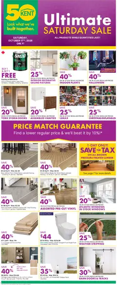 Preview Kent weekly flyer / circulaire valid from Oct 15, 2026