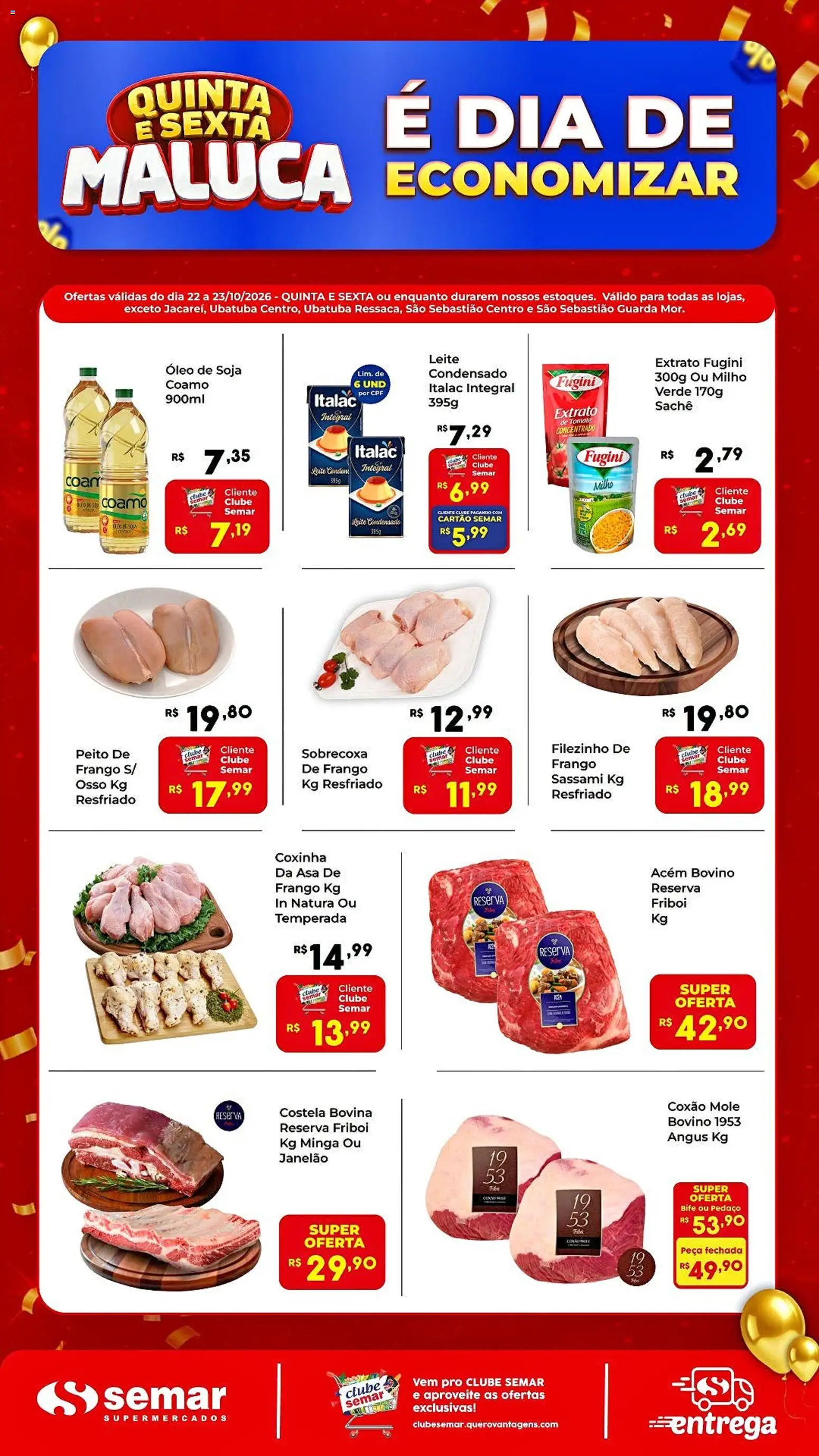 Semar Supermercado - Ofertas da semana - página 1- válido a partir de 22/10/2026
