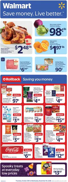 Preview Walmart weekly flyer valid from Oct 29, 2026