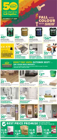 Preview Kent weekly flyer / circulaire valid from Oct 1, 2026