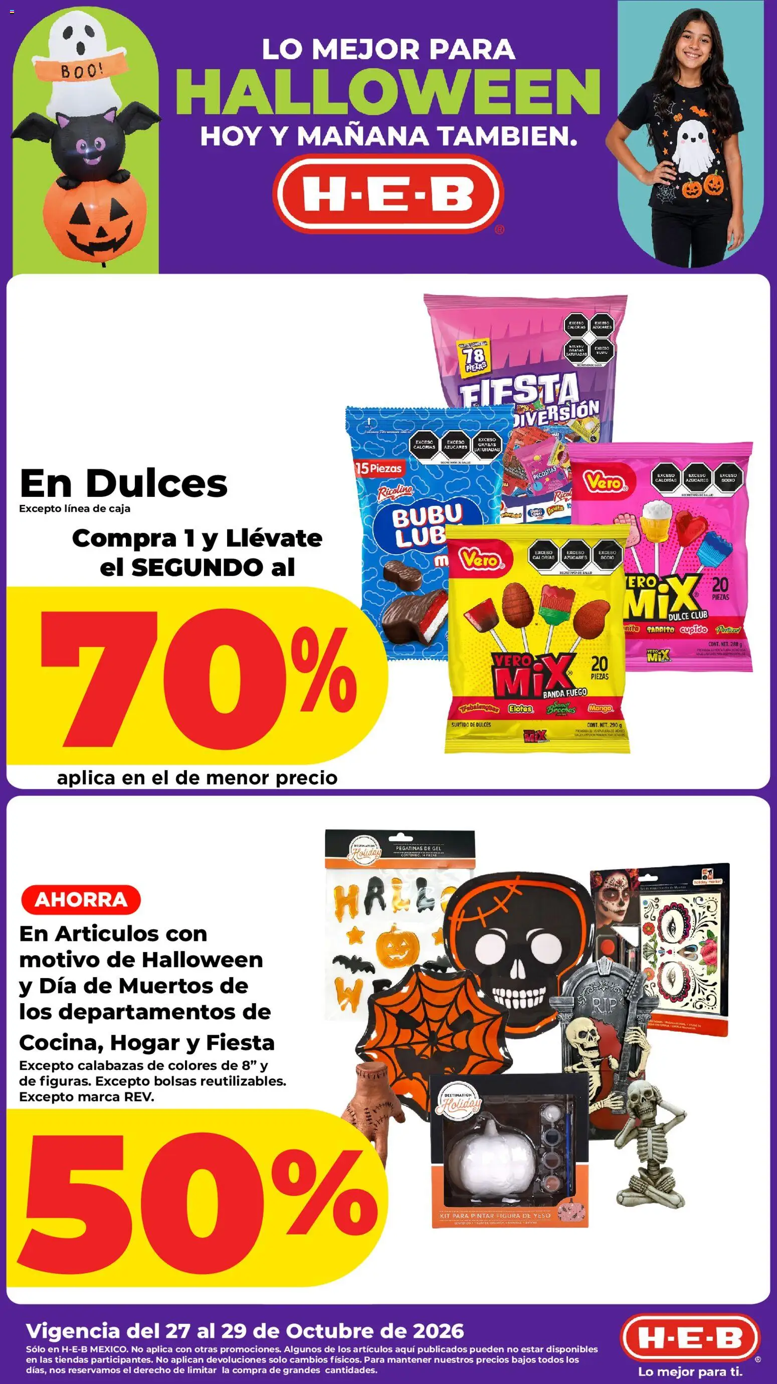 H-E-B folleto - página 1- válido desde 27/10/2026