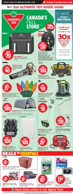 Preview Canadian Tire weekly flyer valid from Oct 29, 2026