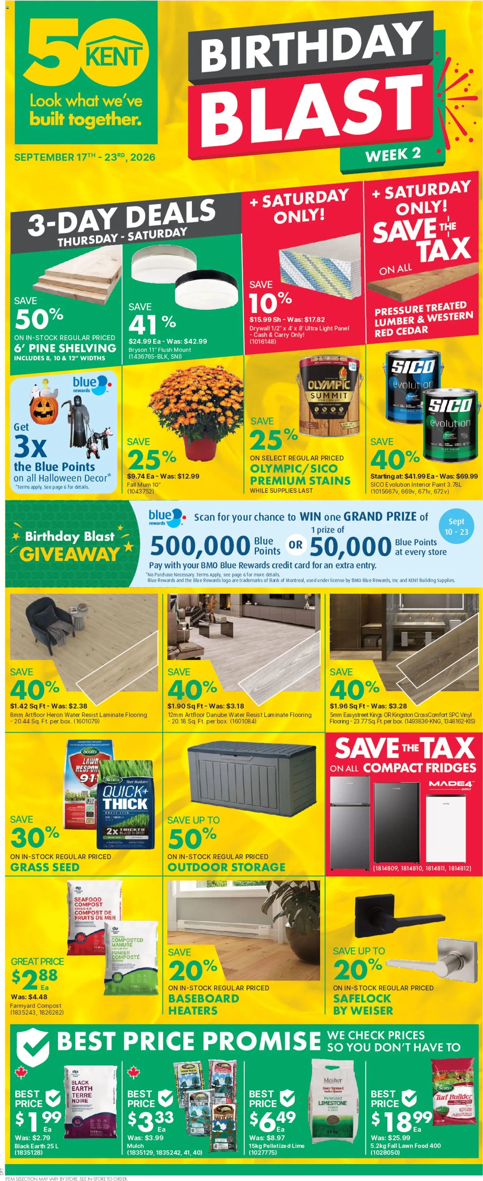 Kent weekly flyer / circulaire - page 1- valid from Sep 17, 2026