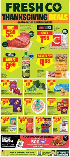 Preview FreshCo weekly flyer / circulaire valid from Oct 8, 2026