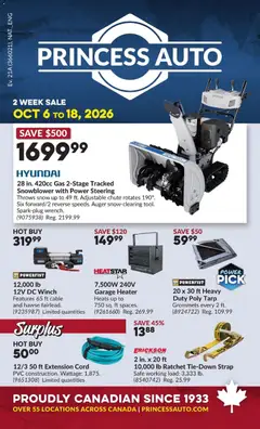 Preview Princess Auto flyer - 2 Week Sale! valid from Oct 6, 2026