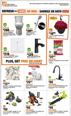 Preview Home Depot weekly flyer / circulaire valid from Sep 10, 2026