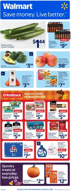 Preview Walmart weekly flyer valid from Oct 15, 2026