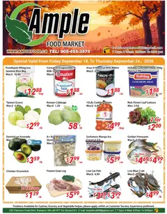Preview Ample Food Market weekly flyer / circulaire valid from Sep 18, 2026