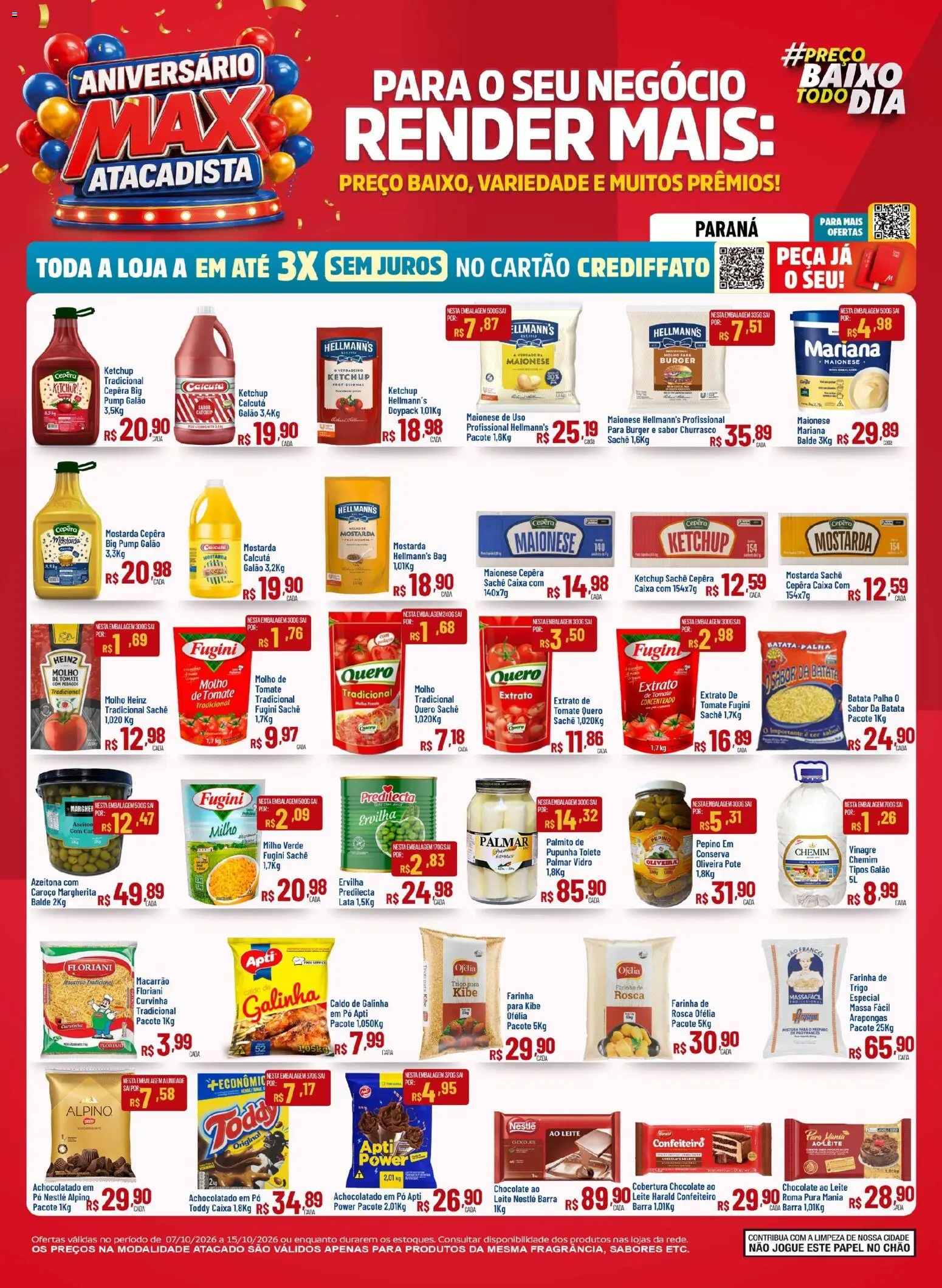 Max Atacadista - Ofertas da semana - página 1- válido a partir de 07/10/2026
