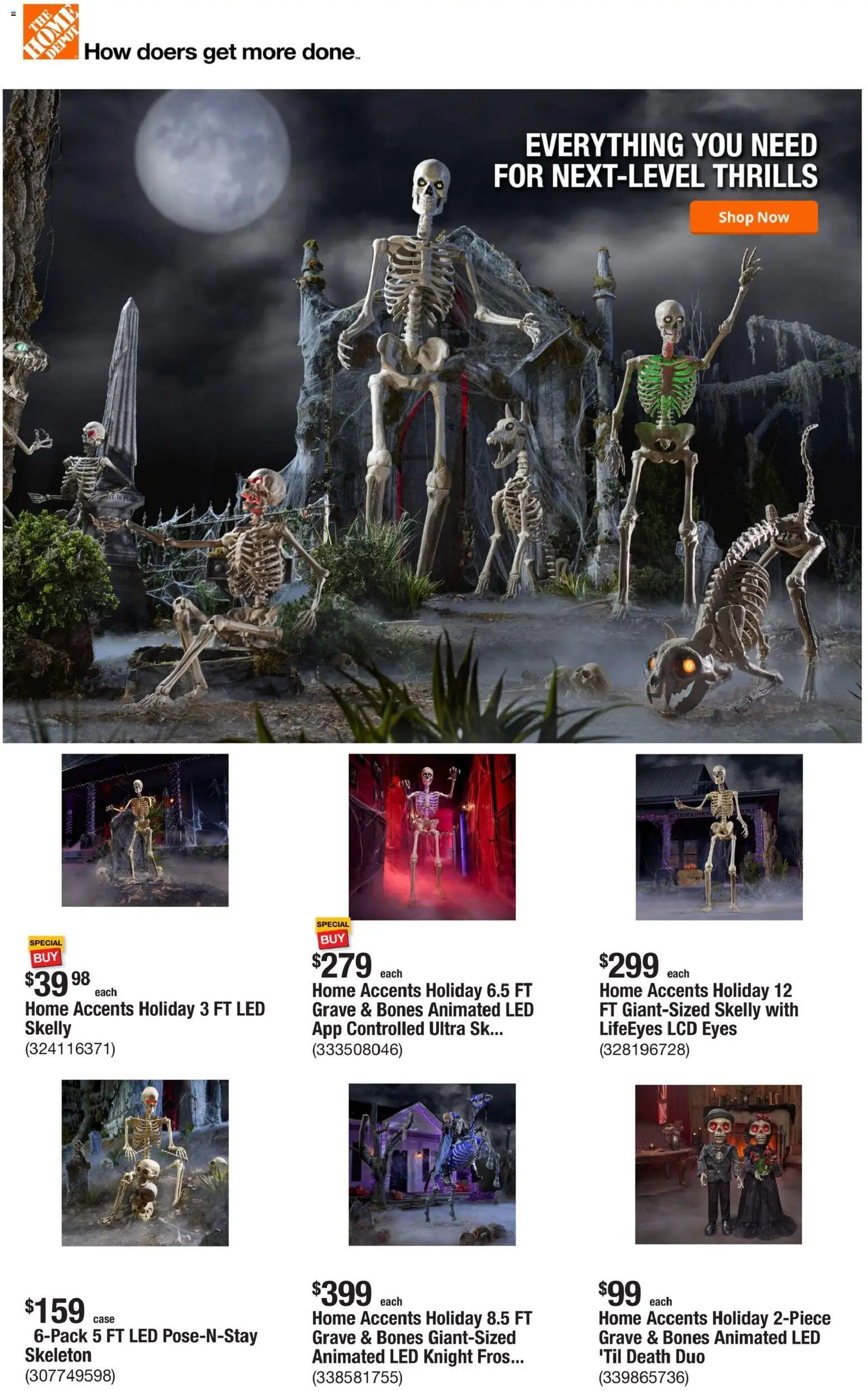 Home Depot Weekly Ad - page 1- valid from 10/01/2026